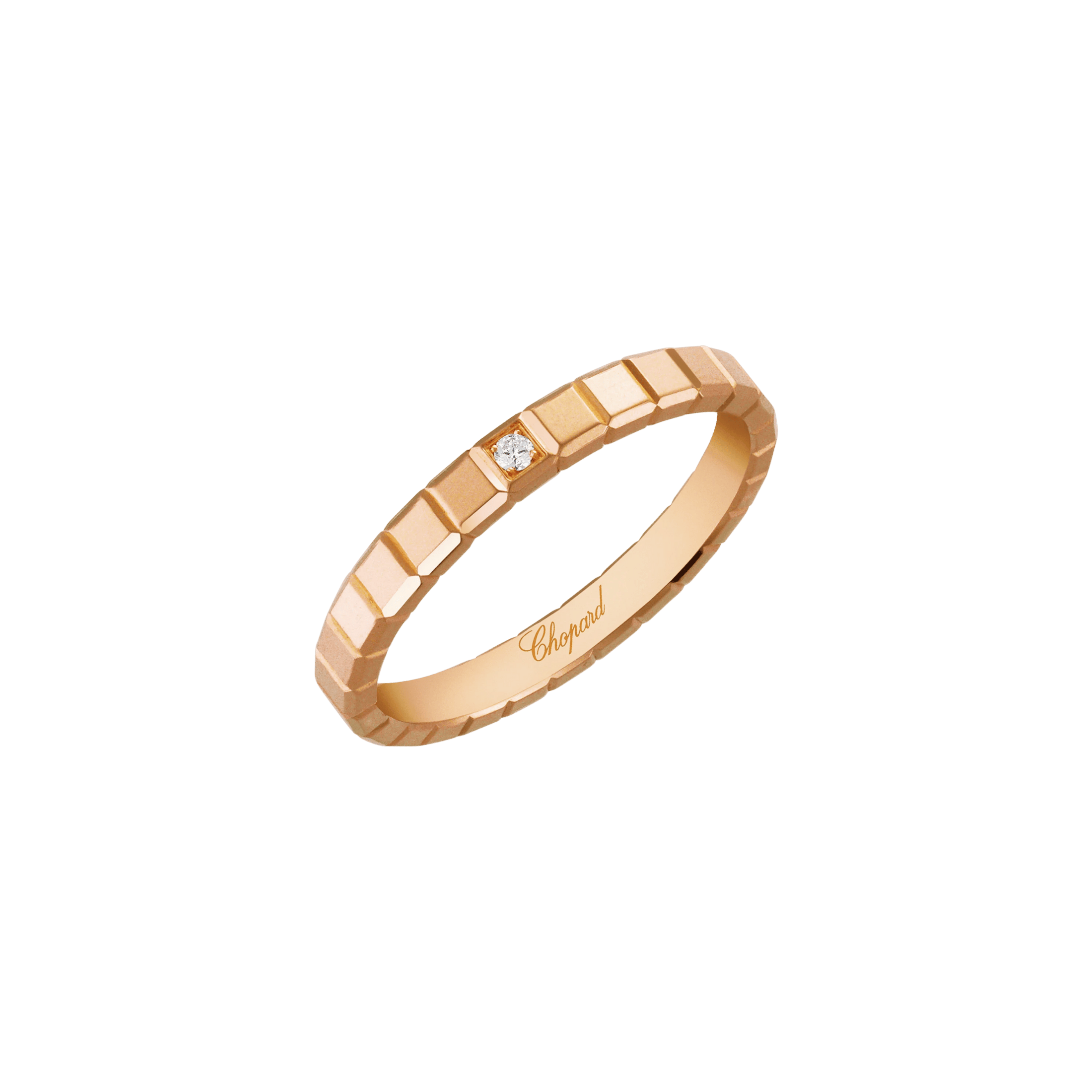 Ice Cube large ring in white gold and diamonds