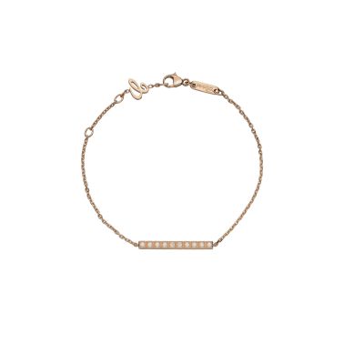Bracelet Chopard Ice Cube en or rose et pavage de diamants