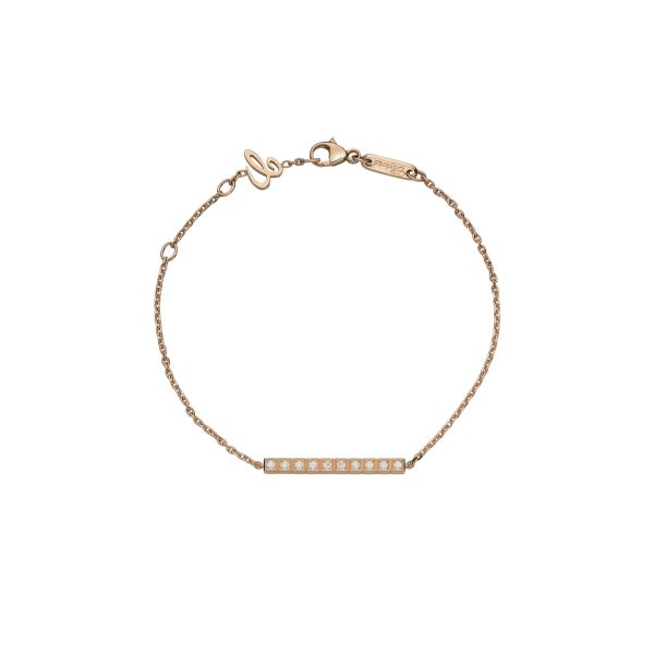 Bracelet Chopard Ice Cube en or rose et pavage de diamants