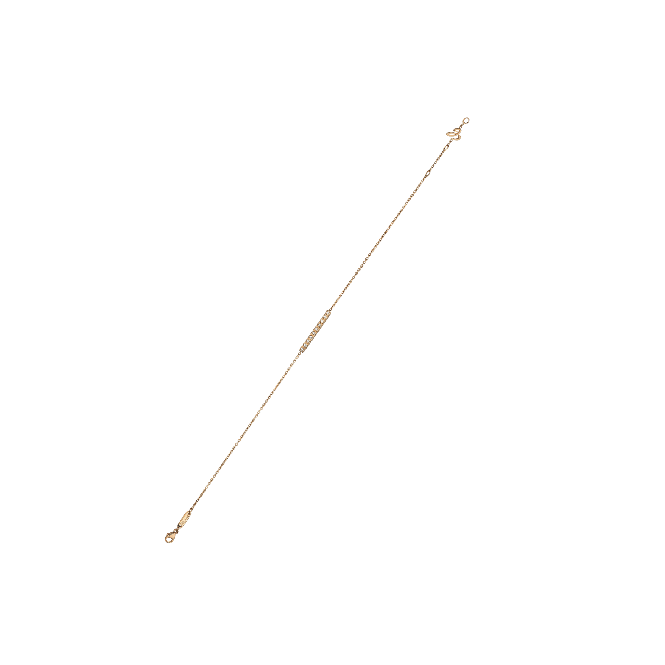 Bracelet Chopard Ice Cube en or rose et pavage de diamants