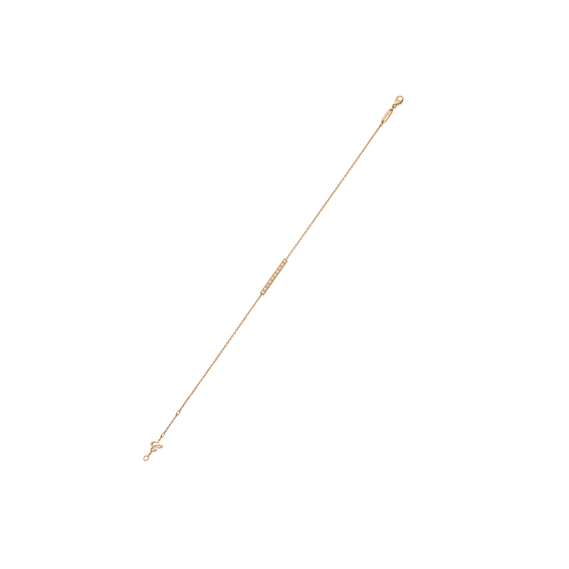 Bracelet Chopard Ice Cube en or rose et pavage de diamants