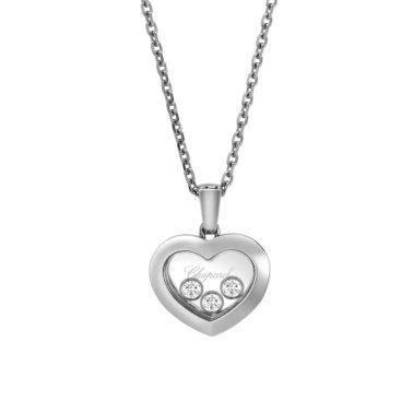 Chopard Happy Diamonds necklace in white gold and diamonds
