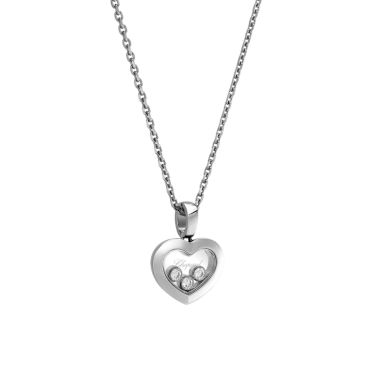 Chopard Happy Diamonds necklace in white gold and diamonds