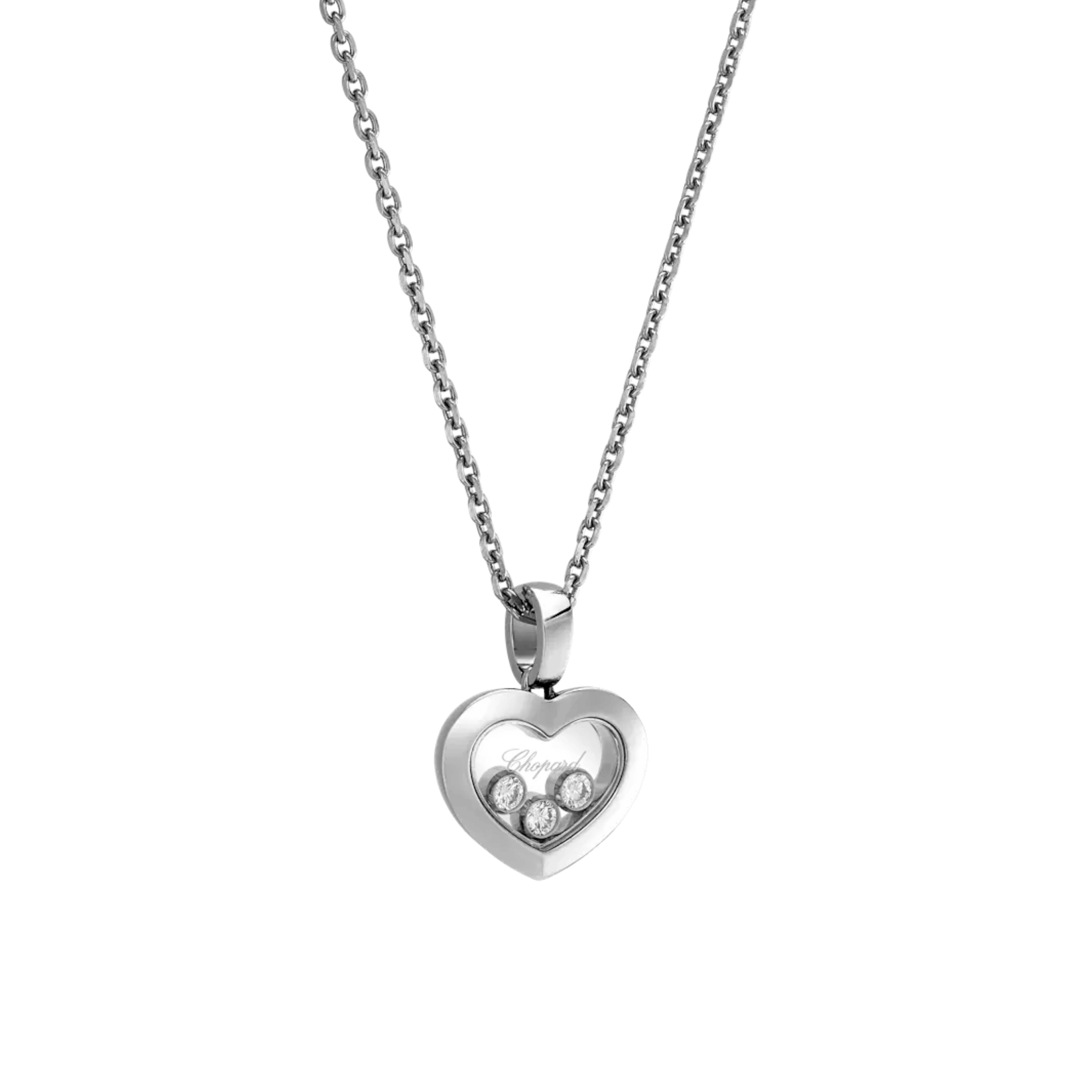 Chopard Happy Diamonds necklace in white gold and diamonds