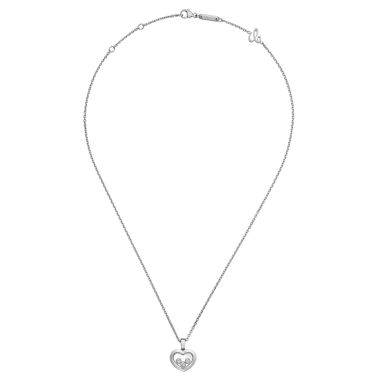 Chopard Happy Diamonds necklace in white gold and diamonds