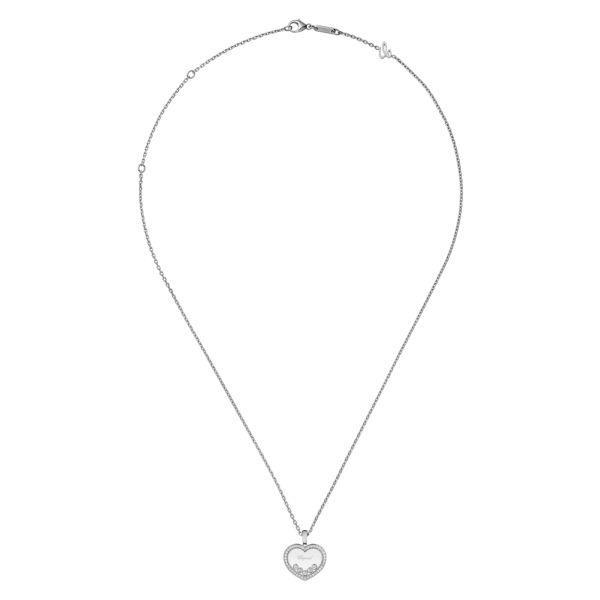 copy ofChopard Happy Diamonds necklace in white gold and diamonds