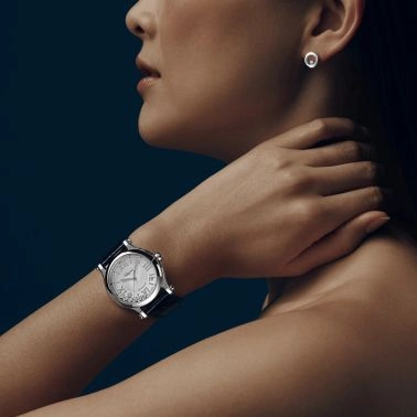 copy ofChopard Happy Diamonds earrings in white gold and diamonds