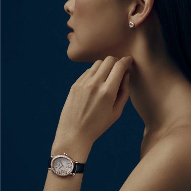 Chopard Happy Diamonds Icons earrings in rose gold and diamonds