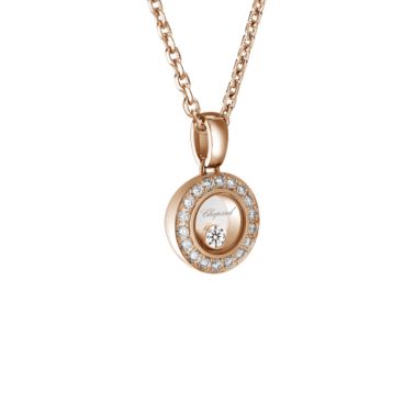Pendentif Chopard Happy Diamonds en or rose et diamants