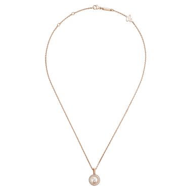 Pendentif Chopard Happy Diamonds en or rose et diamants