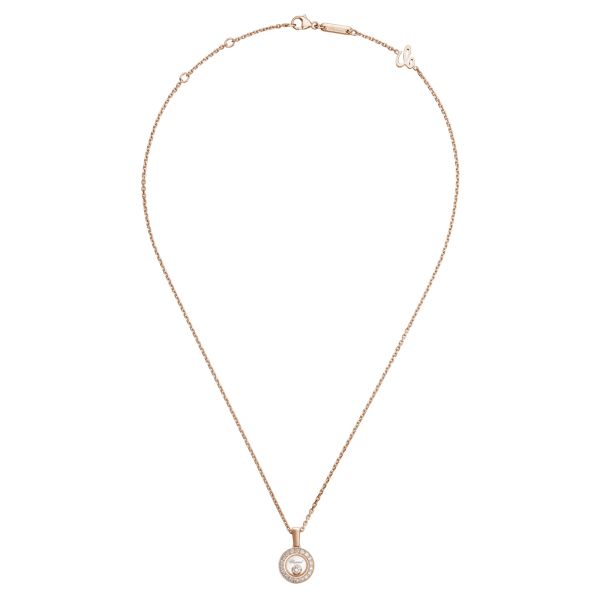 Pendentif Chopard Happy Diamonds en or rose et diamants