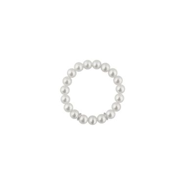 copy ofBague Claverin Timeless en or jaune et perles blanches