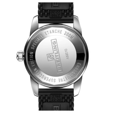 Montre Breitling Superocean Heritage B20 automatique cadran noir bracelet caoutchouc noir 42 mm AB2010121B1S1