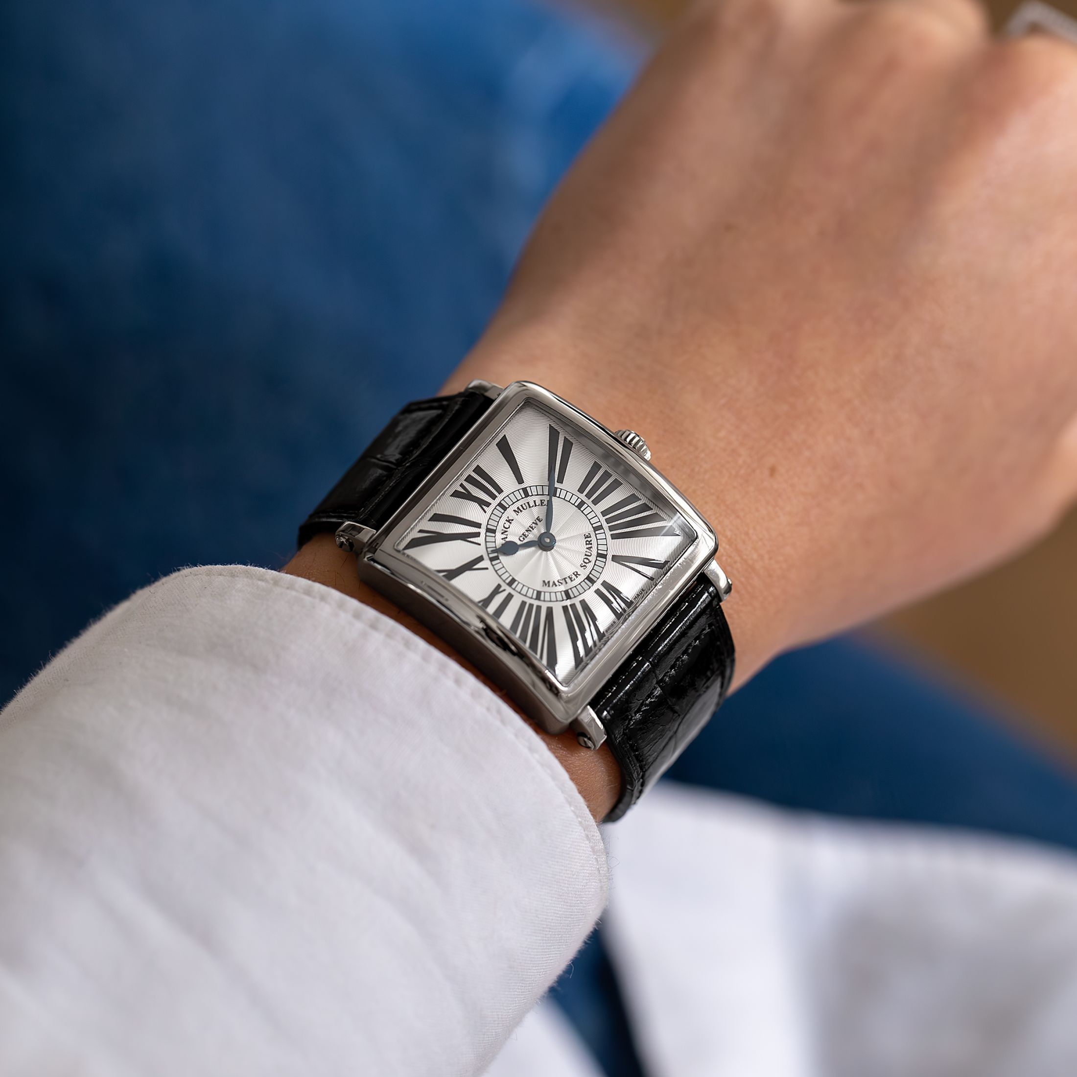 Pre-Owned Franck Muller Master Square Or Gris - Lepage