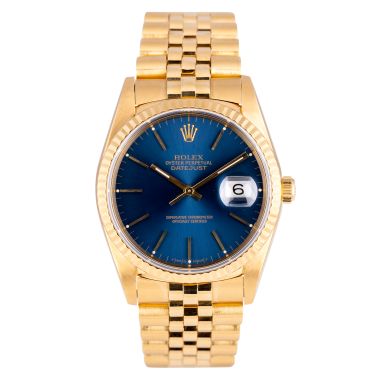 Montre Rolex Datejust 36 ref. 16238 Or jaune automatique 36 mm circa 1990