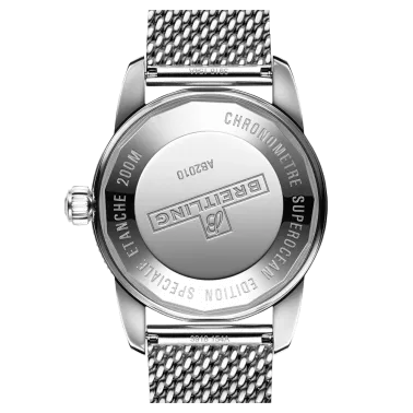 Montre Breitling Superocean Heritage II B20 automatique cadran noir bracelet maille milanaise 42 mm AB2010121B1A1