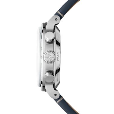 Raymond Weil Millesime Chronograph Tri-Compax automatic blue dial leather strap 39,5 mm