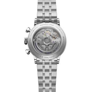 Raymond Weil Millesime Chronograph Tri-Compax automatic blue dial steel bracelet 39,5 mm