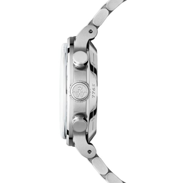 Raymond Weil Millesime Chronograph Tri-Compax automatic blue dial steel bracelet 39,5 mm