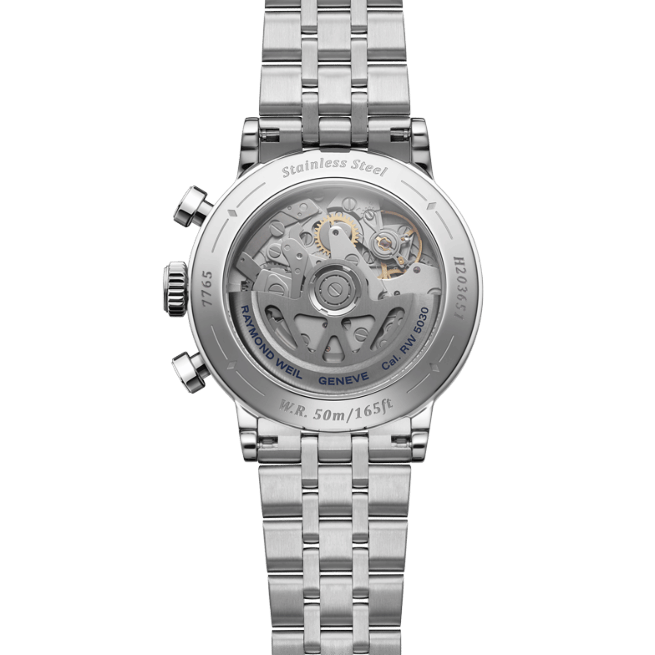 Raymond Weil Millesime Chronograph Tri-Compax automatic black dial steel bracelet 39,5 mm