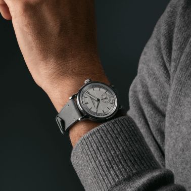 Montre Raymond Weil Millesime Automatique Petite Seconde cadran argenté bracelet cuir 39,5 mm