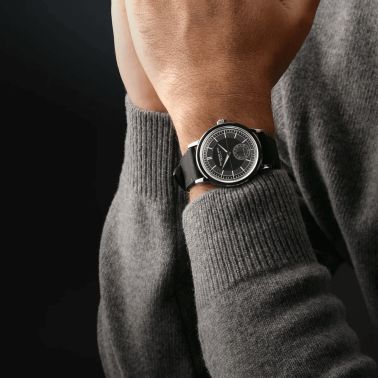 Raymond Weil Millesime Automatic Small Seconds anthracite dial leather strap 39,5 mm