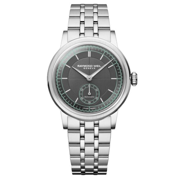 Raymond Weil Millesime Automatic Small Seconds anthracite dial steel bracelet 35 mm