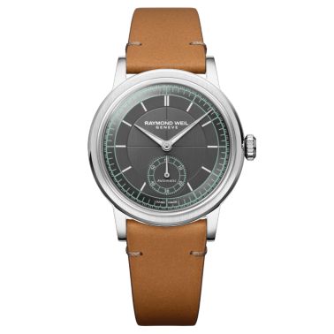 Raymond Weil Millesime Automatic Small Seconds anthracite dial leather strap 35 mm