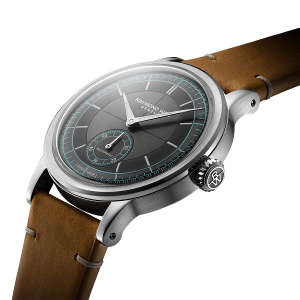 Raymond Weil Millesime Automatic Small Seconds anthracite dial leather strap 35 mm