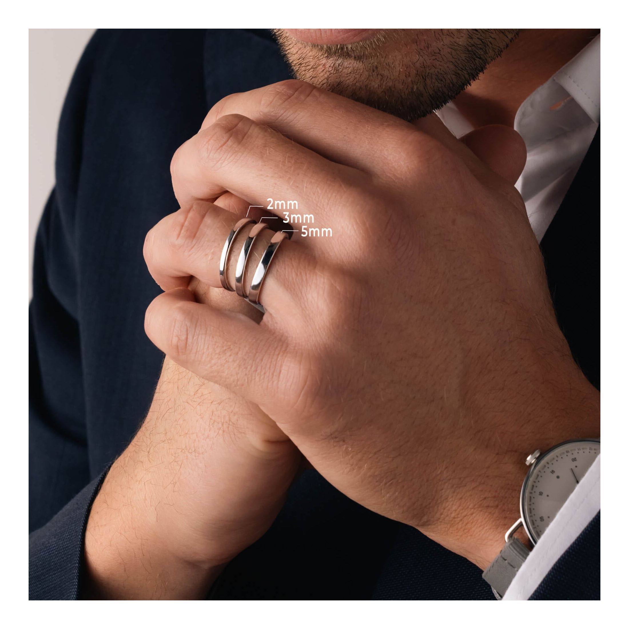 Wedding Ring Alliance Homme Ruban Alliance Homme Emoi Ruban Bombé