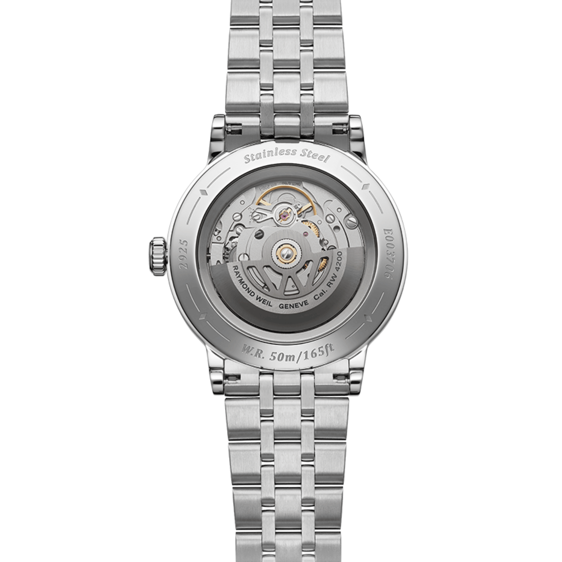 Raymond Weil Millesime Automatic Central Seconds green dial steel bracelet 35 mm