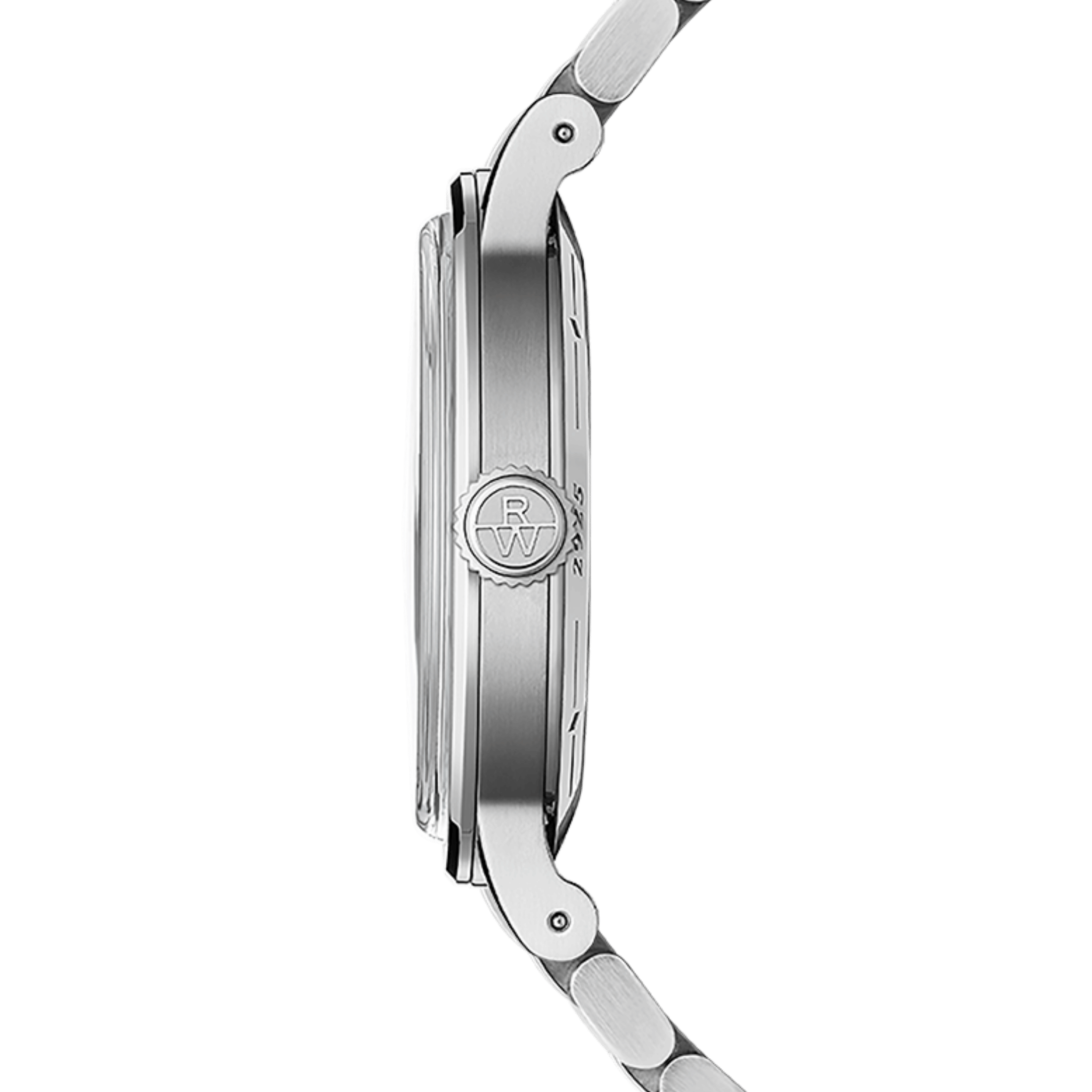 Raymond Weil Millesime Automatic Central Seconds green dial steel bracelet 35 mm