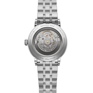 Montre Raymond Weil Millesime Automatique Seconde Centrale Diamants cadran crème bracelet acier 35 mm