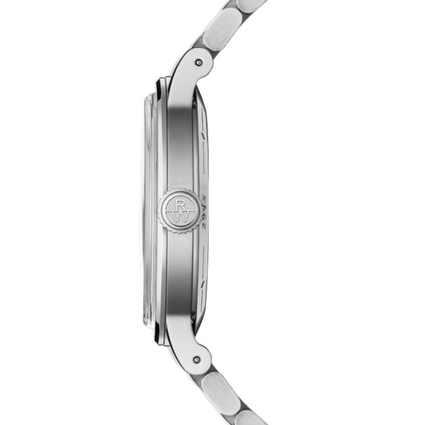 Montre Raymond Weil Millesime Automatique Phase de Lune cadran argenté bracelet acier 39,5 mm