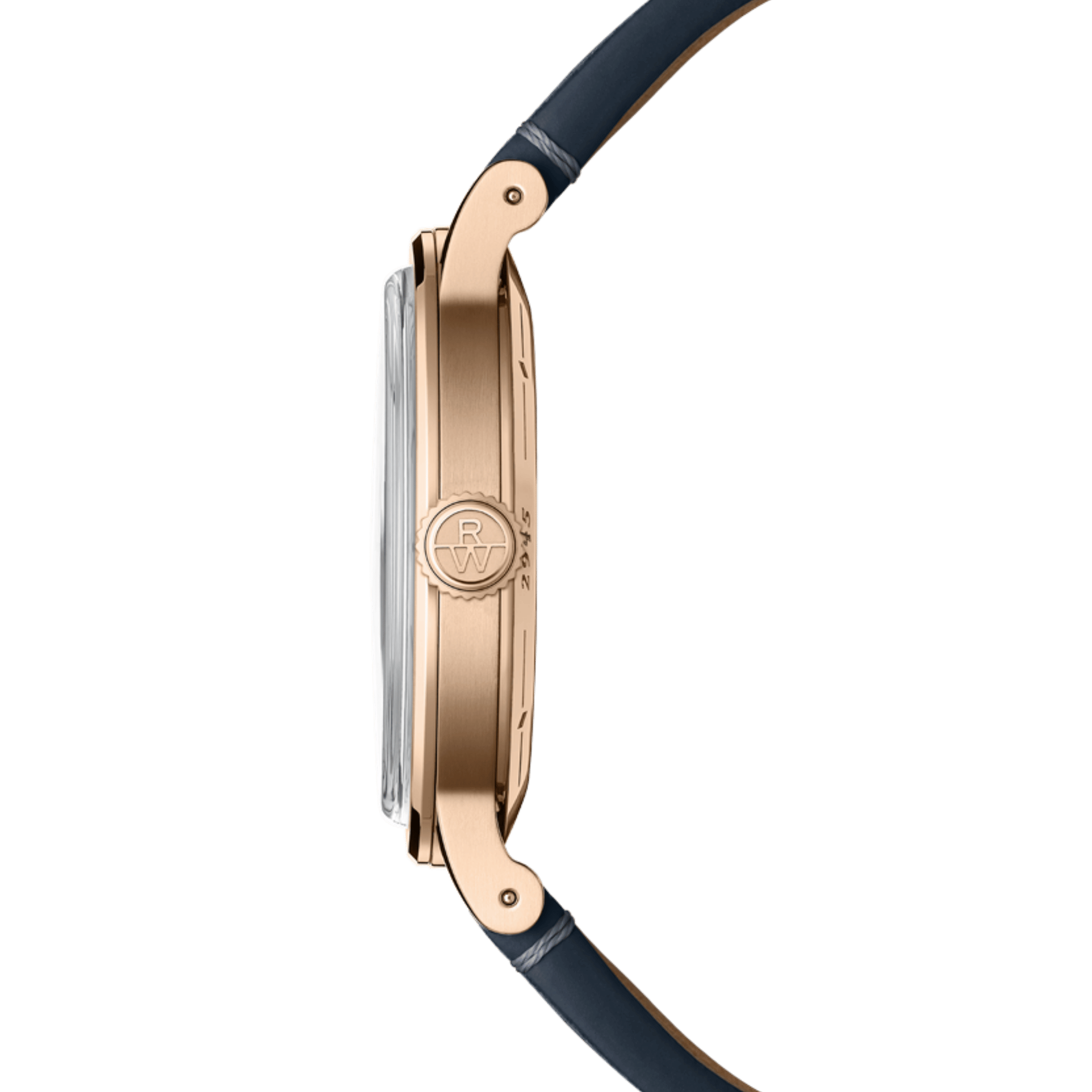 Raymond Weil Millesime Automatic Moon Phase PVD Rose gold blue dial leather strap 39,5 mm