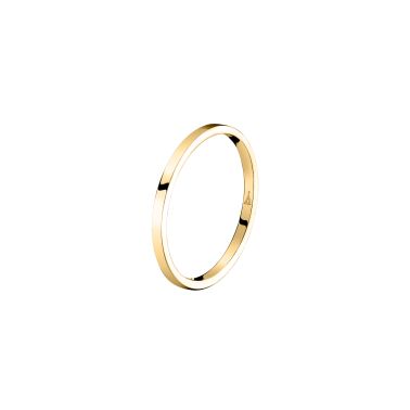 copy of Lepage Emoi curved ribbon band wedding ring for men in white gold
