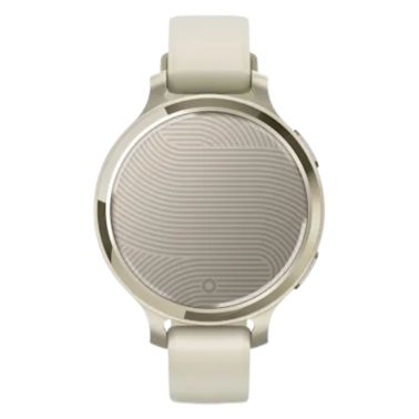 Montre Garmin Lily 2 Active Lunar Gold bracelet silicone blanc 38 mm