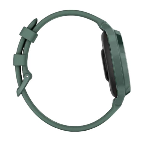 Garmin Lily 2 Active Jasper Green watch with green silicone strap, 38 mm