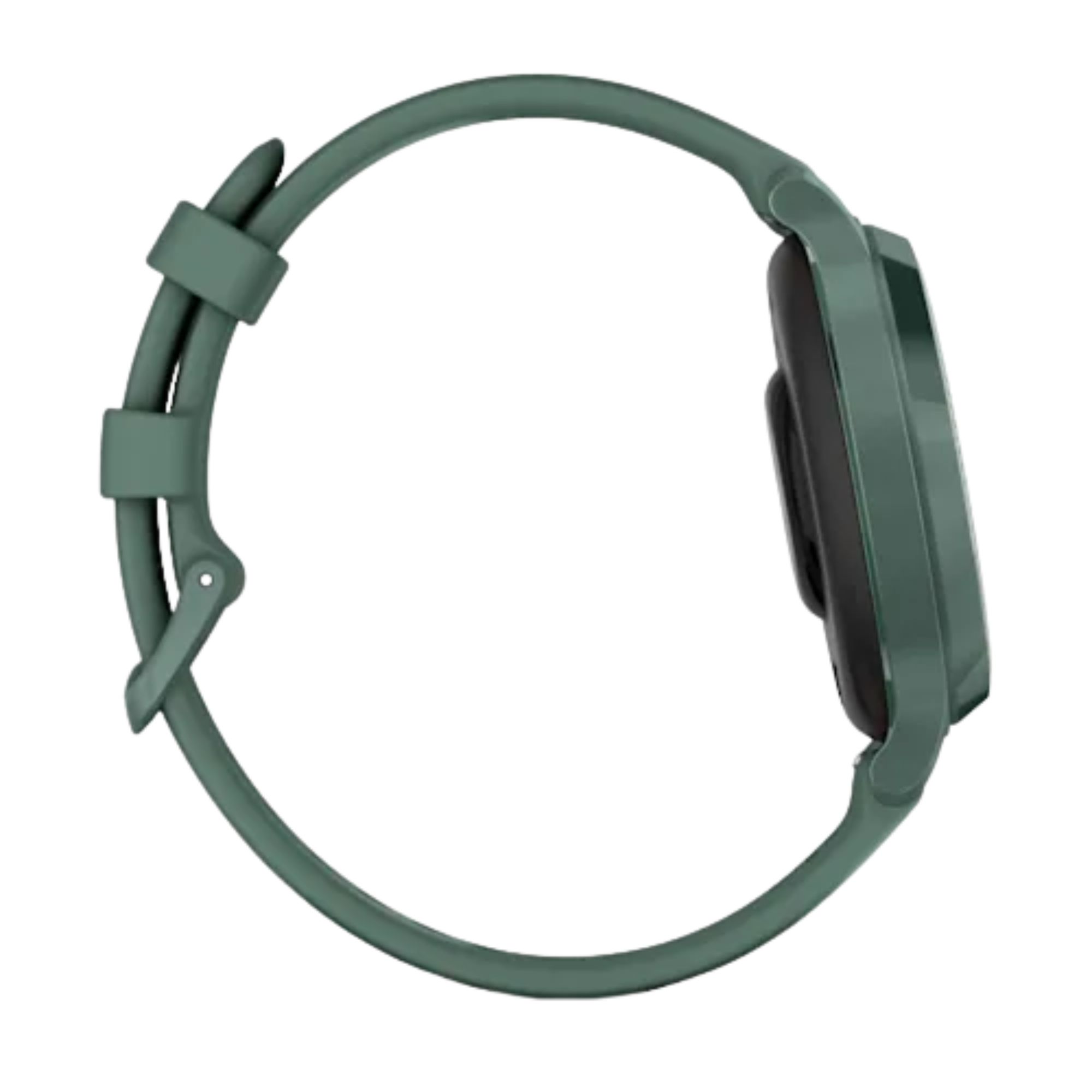 Garmin Lily 2 Active Jasper Green watch with green silicone strap, 38 mm