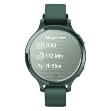 Garmin Lily 2 Active Jasper Green watch with green silicone strap, 38 mm