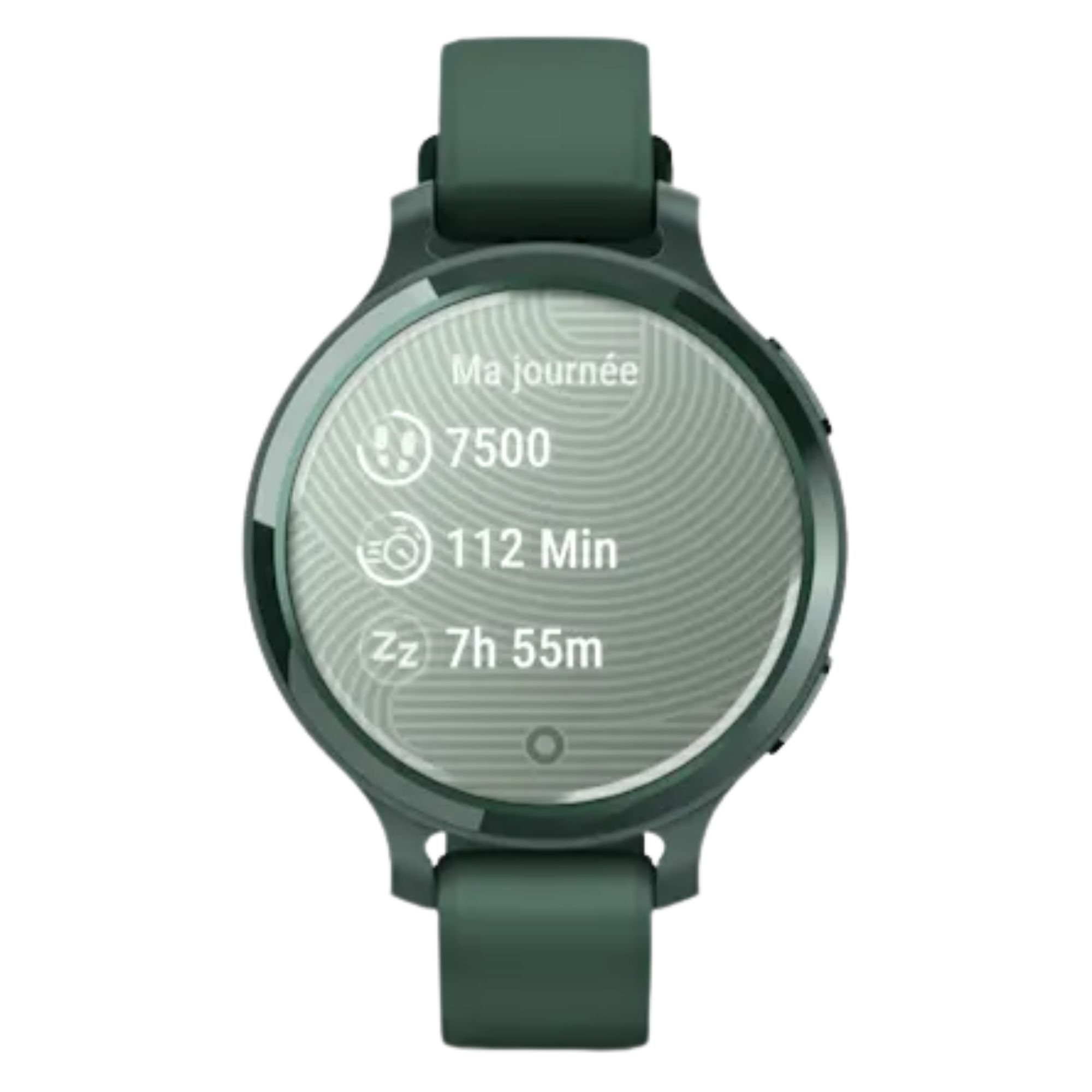 Garmin Lily 2 Active Jasper Green watch with green silicone strap, 38 mm