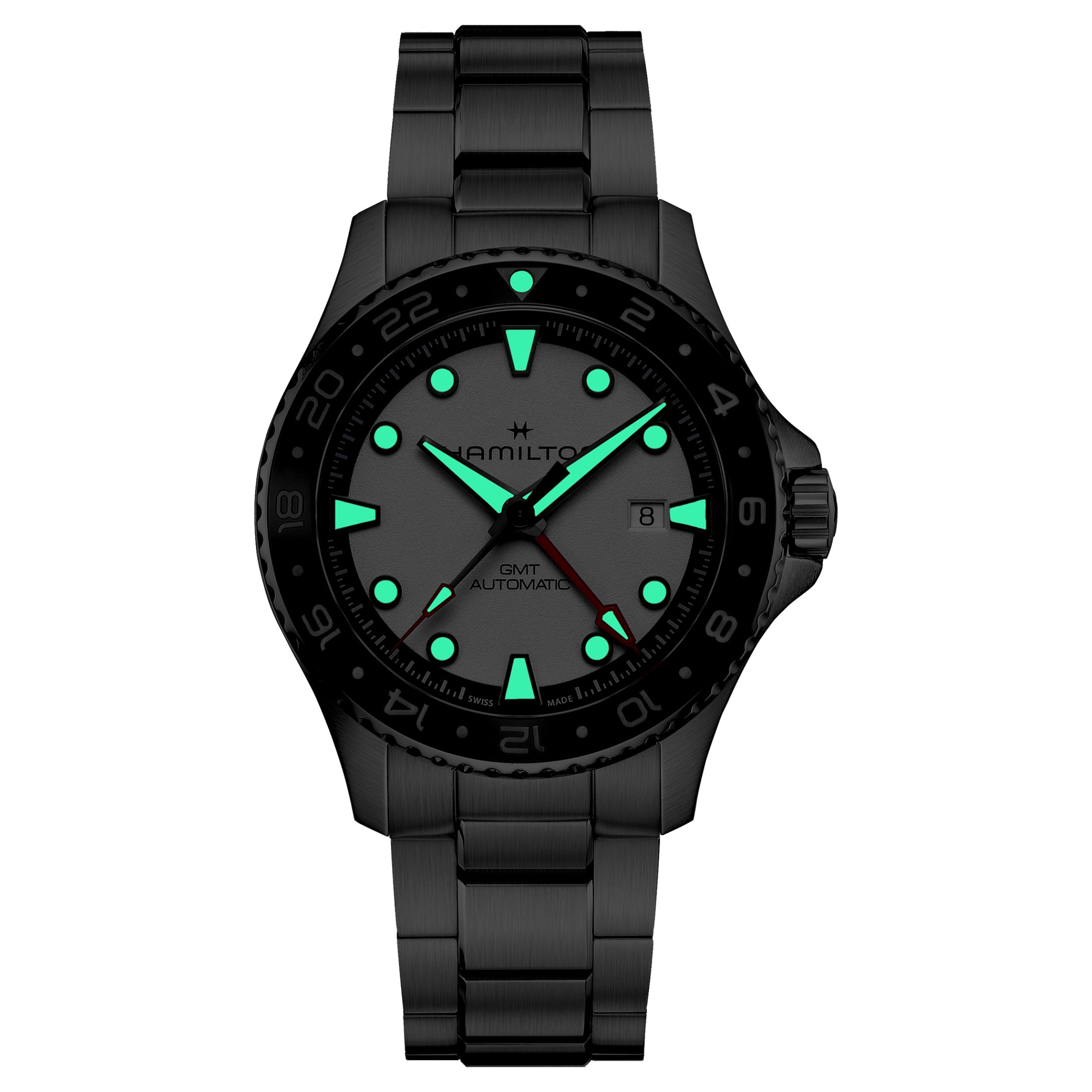 Hamilton Khaki Navy Scuba Automatic GMT Watch with White Dial and