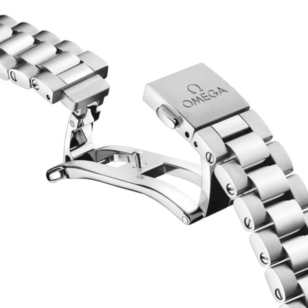 Omega Seamaster Railmaster Co-Axial Master Chronometer grey dial steel bracelet 38 mm