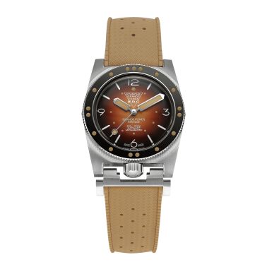 Montre ZRC GRANDS FONDS 300 SMOKE cadran tropicalisé bracelet caoutchouc 39mm