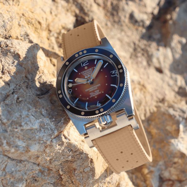 ZRC Grands Fonds 300 SMOKE tropicalized dial rubber strap 39 mm