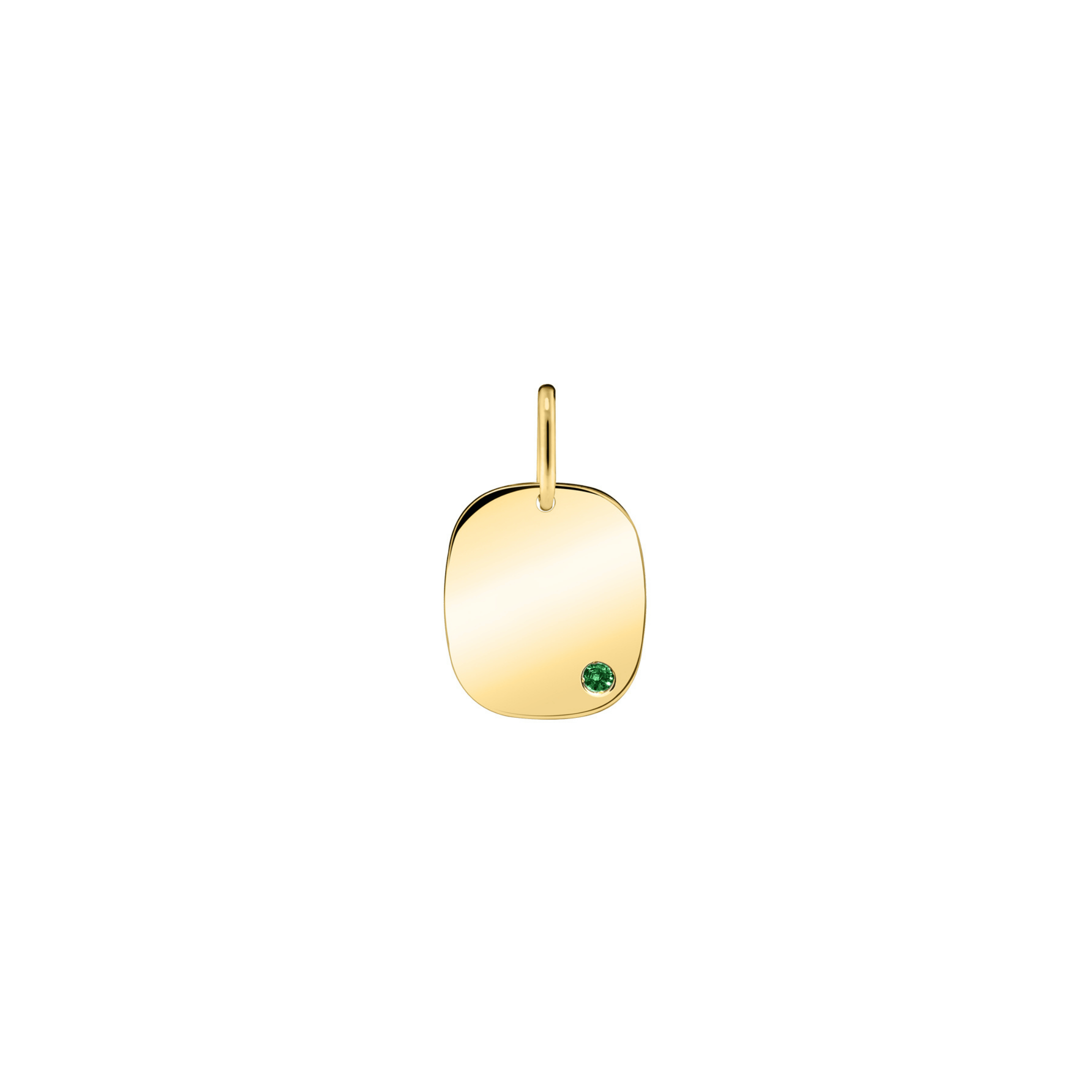 Lepage Colette Coussin medal in yellow gold and tsavorite