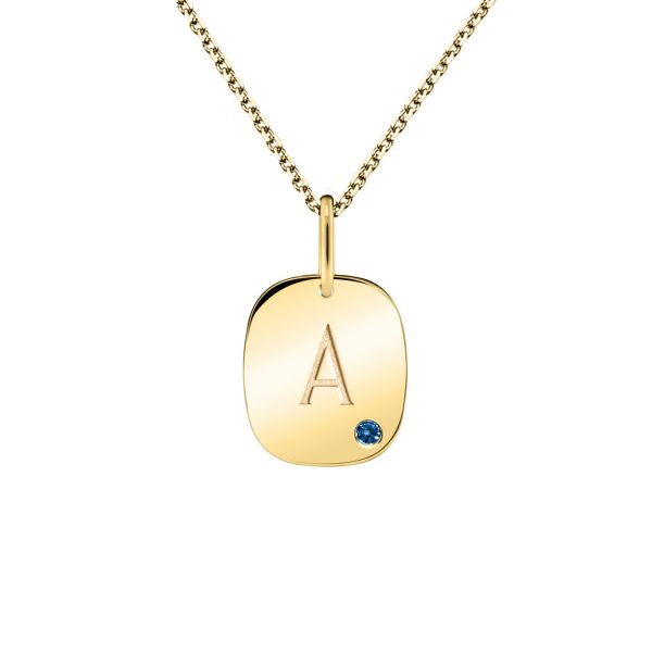 Lepage Colette Coussin medal in yellow gold and sapphire