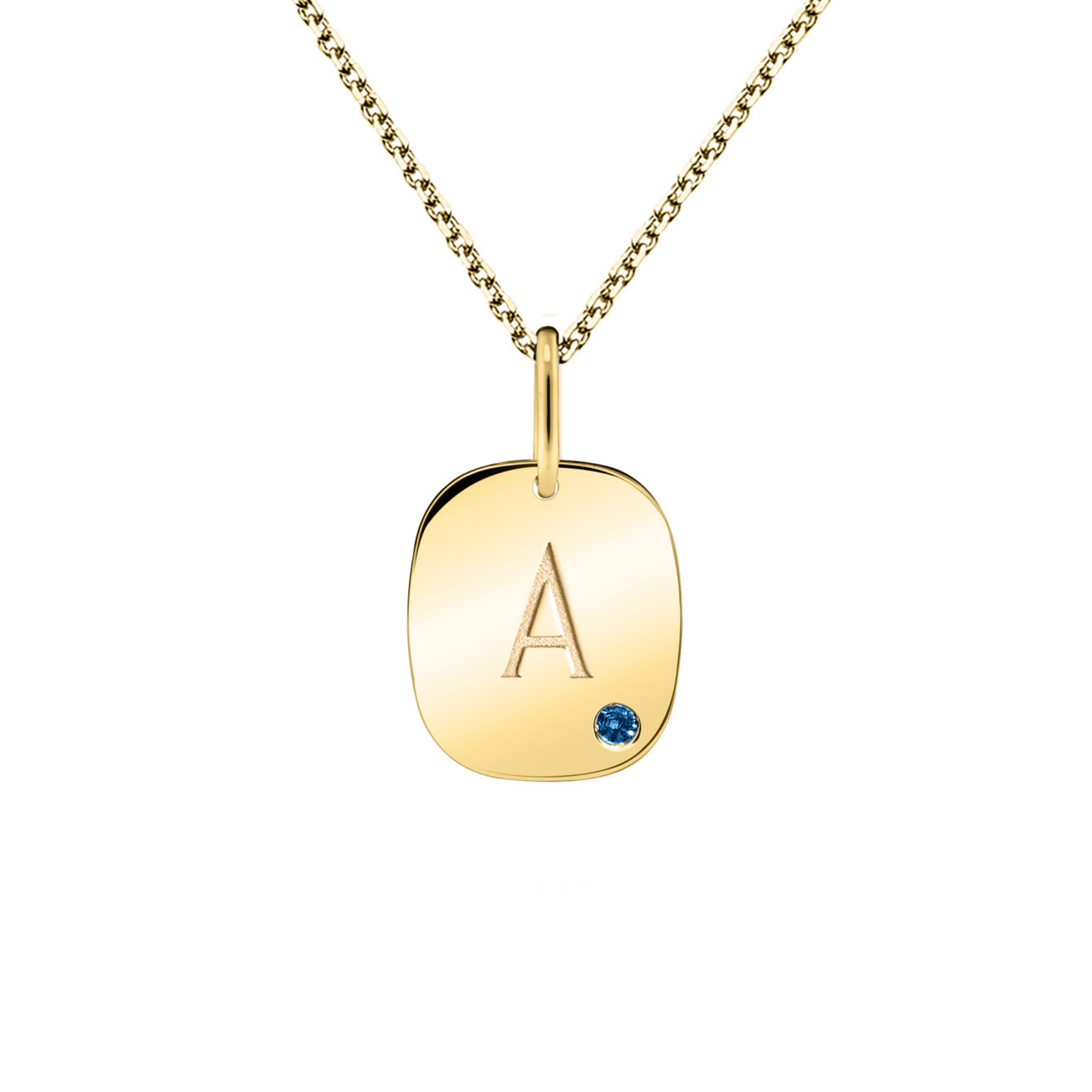 Lepage Colette Coussin medal in yellow gold and sapphire