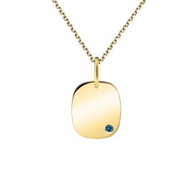Lepage Colette Coussin medal in yellow gold and sapphire