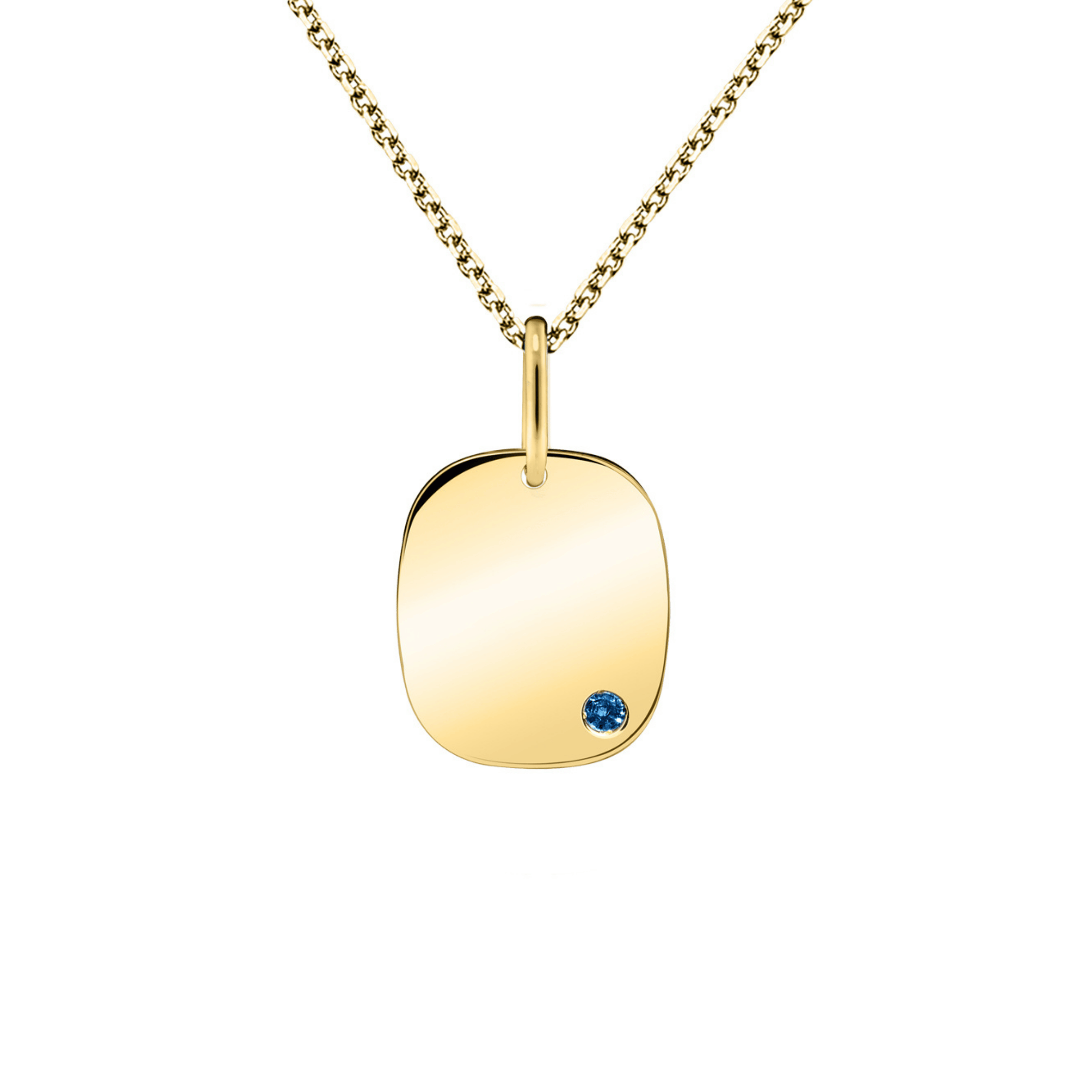 Lepage Colette Coussin medal in yellow gold and sapphire